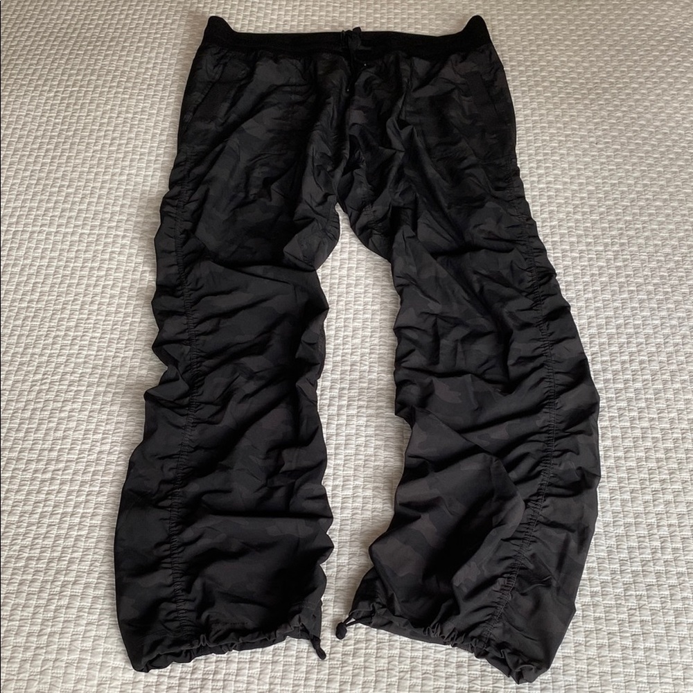 Kyodan Black Camo Track Pants Relaxed Fit Joggers